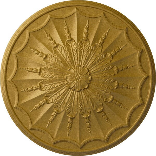 Ekena Millwork Artis Ceiling Medallion, Hand-Painted Pharaohs Gold, 27 1/8"OD x 2 5/8"P CM27ARPGS - main